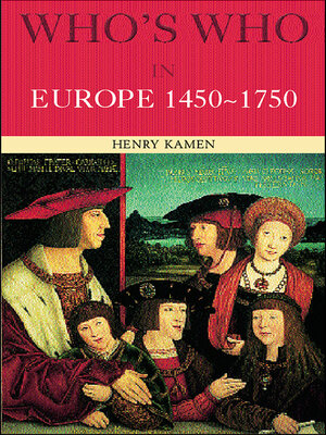 cover image of Who's Who in Europe 1450-1750